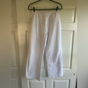 Revolve SNDYS Cotton White Cropped Pants